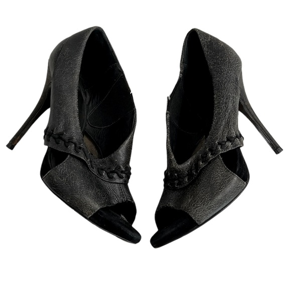 ALLSAINTS Rugged PeepToe Platform Heels 37 - Picture 4 of 13